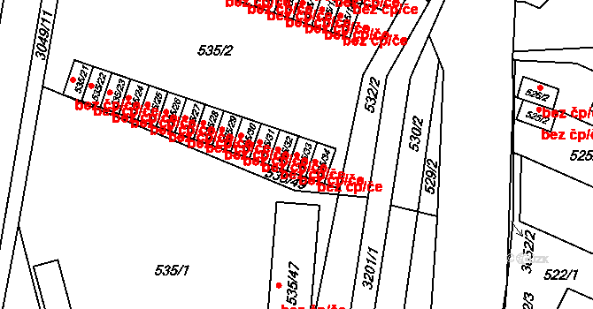 Rychnov nad Kněžnou 44266847 na parcele st. 535/33 v KÚ Rychnov nad Kněžnou, Katastrální mapa