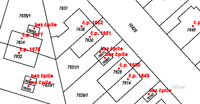 Plzeň 46280847 na parcele st. 7631/2 v KÚ Plzeň, Katastrální mapa