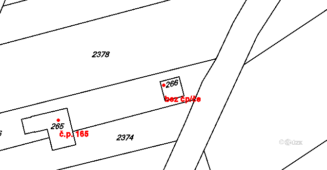 Milenov 81440847 na parcele st. 266 v KÚ Milenov, Katastrální mapa
