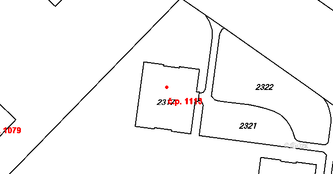 Město 1113, Havířov na parcele st. 2317 v KÚ Havířov-město, Katastrální mapa