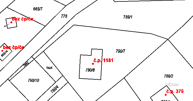 Karviná 41526848 na parcele st. 790/9 v KÚ Ráj, Katastrální mapa