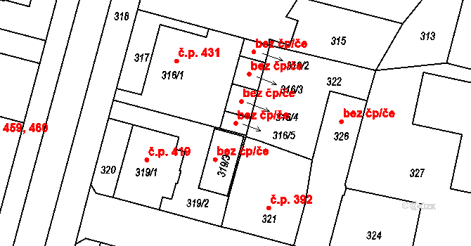 Kamenice nad Lipou 49743848 na parcele st. 316/5 v KÚ Kamenice nad Lipou, Katastrální mapa