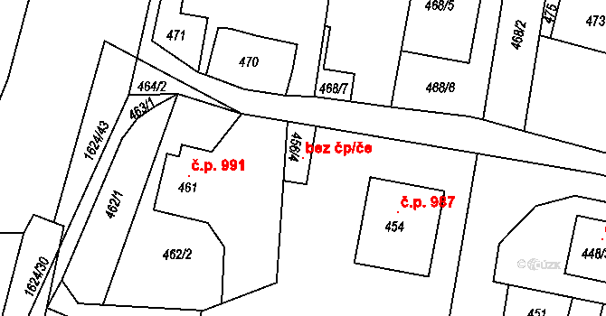 Brumov-Bylnice 97134848 na parcele st. 456/4 v KÚ Brumov, Katastrální mapa