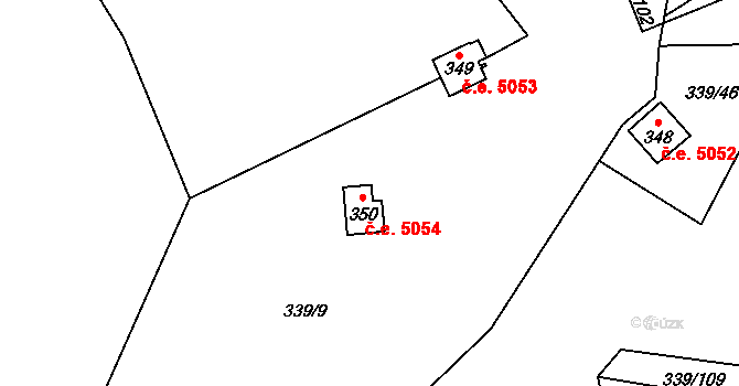 Kozojedy 54, Katastrální mapa
