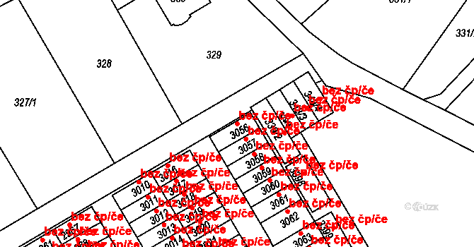 Třinec 40215849 na parcele st. 3056 v KÚ Lyžbice, Katastrální mapa
