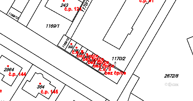Bohdalice-Pavlovice 40985849 na parcele st. 309 v KÚ Bohdalice, Katastrální mapa