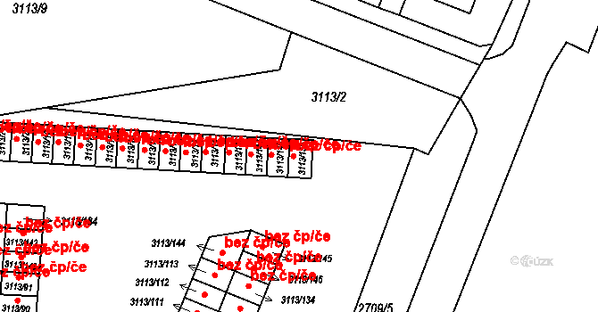 Opava 42530849 na parcele st. 3113/150 v KÚ Opava-Předměstí, Katastrální mapa