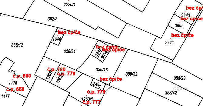 Sušice 50213849 na parcele st. 3034 v KÚ Sušice nad Otavou, Katastrální mapa