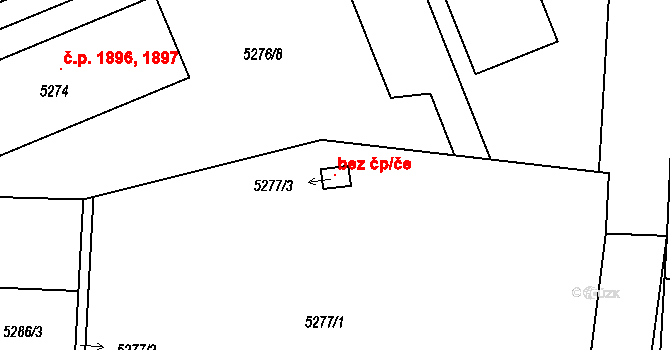 Česká Lípa 118881850 na parcele st. 5277/3 v KÚ Česká Lípa, Katastrální mapa