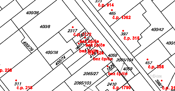 Mařatice 124, Uherské Hradiště na parcele st. 413/1 v KÚ Mařatice, Katastrální mapa