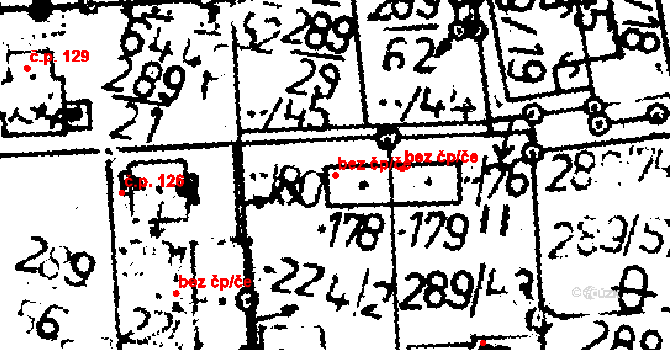 Chelčice 40744850 na parcele st. 178 v KÚ Chelčice, Katastrální mapa
