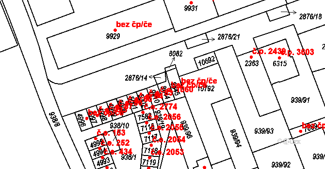 Hodonín 41525850 na parcele st. 8644 v KÚ Hodonín, Katastrální mapa