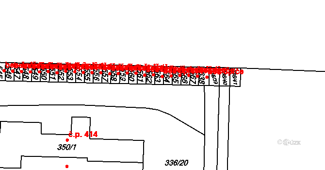 Bohušovice nad Ohří 47630850 na parcele st. 562 v KÚ Bohušovice nad Ohří, Katastrální mapa