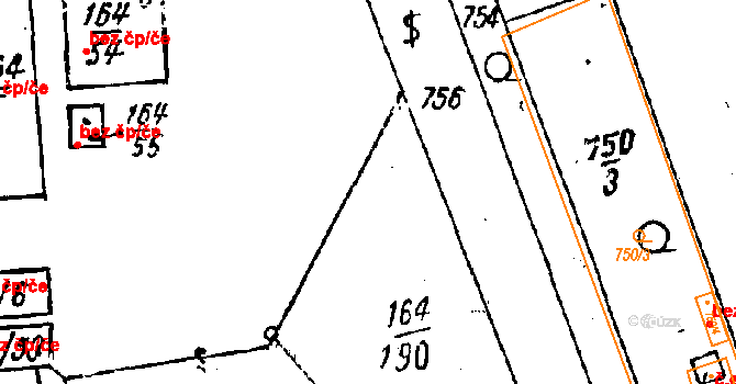 Dobšice 112428851 na parcele st. 164/212 v KÚ Dobšice u Znojma, Katastrální mapa