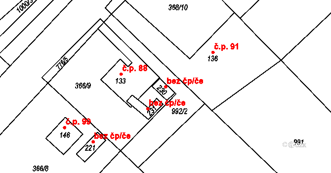 Těchlovice 113910851 na parcele st. 230 v KÚ Těchlovice nad Labem, Katastrální mapa