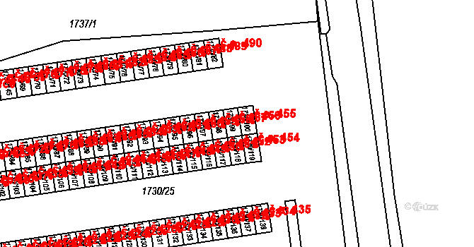 Miřetice u Klášterce nad Ohří 456, Klášterec nad Ohří na parcele st. 1730/99 v KÚ Miřetice u Klášterce nad Ohří, Katastrální mapa