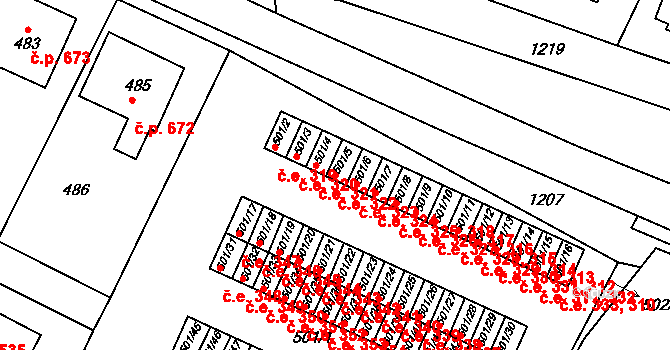 Bystřice nad Pernštejnem 322 na parcele st. 501/5 v KÚ Bystřice nad Pernštejnem, Katastrální mapa