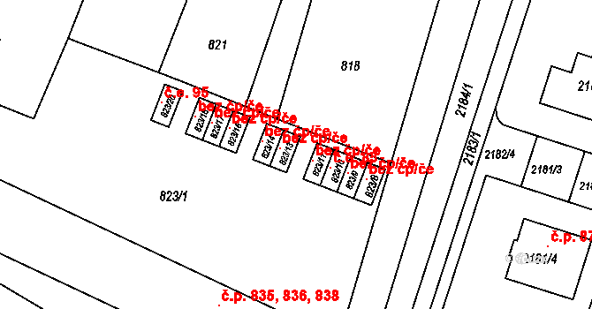 Moravský Krumlov 87, Katastrální mapa