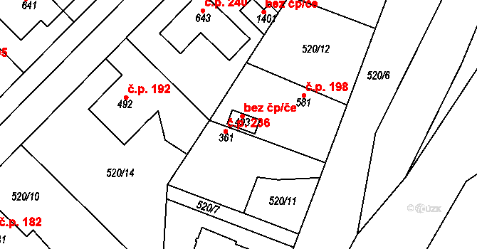 Mladá Boleslav 39292851 na parcele st. 493 v KÚ Čejetice u Mladé Boleslavi, Katastrální mapa