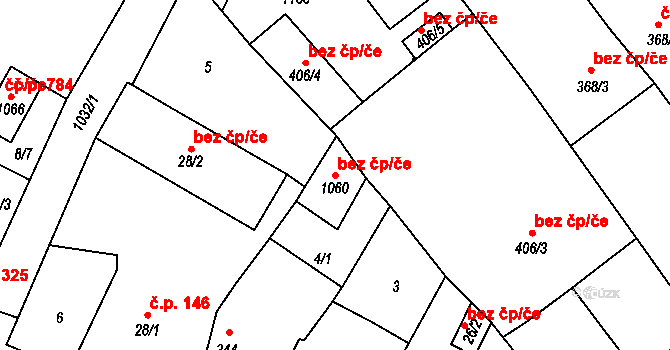 Chrast 41412851 na parcele st. 1060 v KÚ Chrast, Katastrální mapa