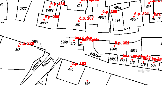 Polešovice 43295851 na parcele st. 969 v KÚ Polešovice, Katastrální mapa