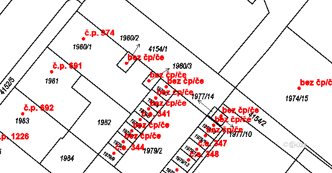 Roudnice nad Labem 50316851 na parcele st. 1979/3 v KÚ Roudnice nad Labem, Katastrální mapa