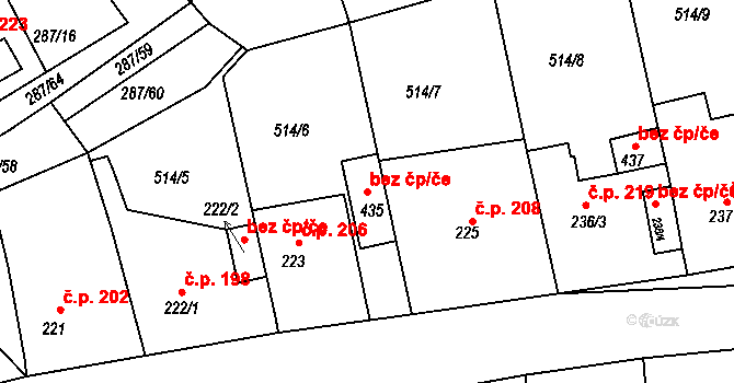 Tetín 50397851 na parcele st. 435 v KÚ Tetín u Berouna, Katastrální mapa