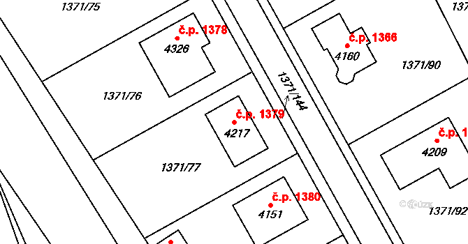 Strakonice I 1379, Strakonice na parcele st. 4217 v KÚ Strakonice, Katastrální mapa