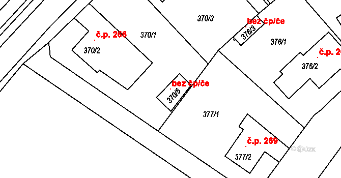 Mochov 119166852 na parcele st. 370/5 v KÚ Mochov, Katastrální mapa