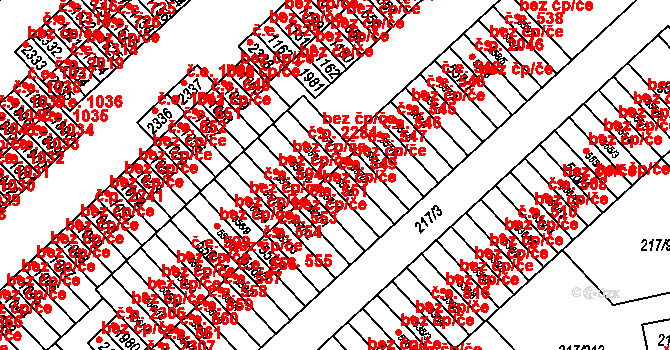 Sezimovo Ústí 549 na parcele st. 557/9 v KÚ Sezimovo Ústí, Katastrální mapa