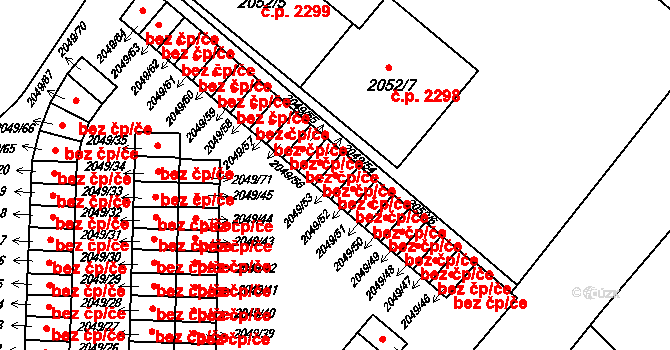Zábřeh 39040852 na parcele st. 2049/53 v KÚ Zábřeh na Moravě, Katastrální mapa