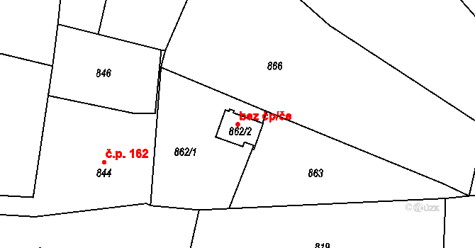 Bohumín 41921852 na parcele st. 862/2 v KÚ Skřečoň, Katastrální mapa