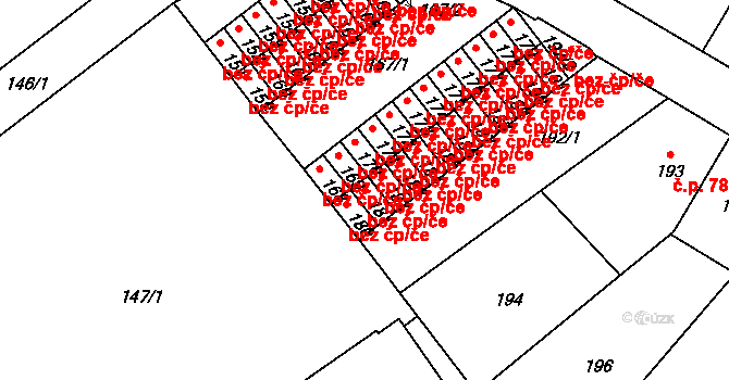 Valtice 47001852 na parcele st. 181 v KÚ Valtice, Katastrální mapa
