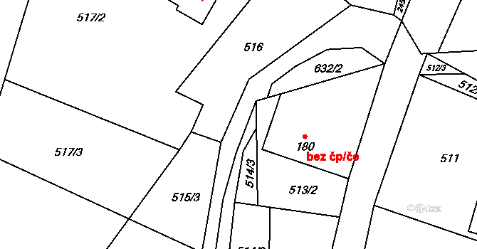 Tihava 36, Kotopeky, Katastrální mapa