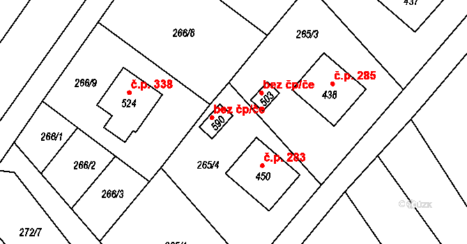 Milíkov 41275853 na parcele st. 590 v KÚ Milíkov u Jablunkova, Katastrální mapa