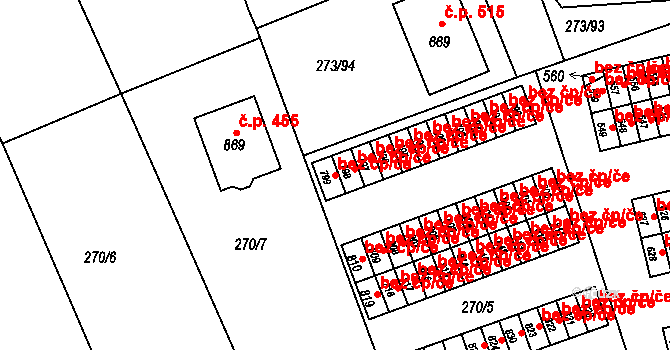 Třemošnice 43468853 na parcele st. 799 v KÚ Třemošnice nad Doubravou, Katastrální mapa