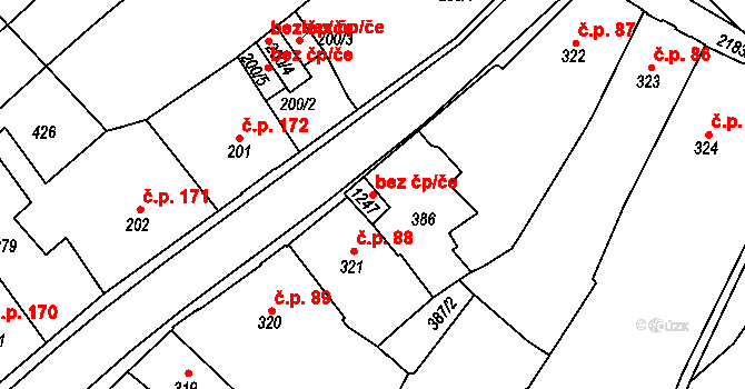 Heřmanův Městec 43561853 na parcele st. 1247 v KÚ Heřmanův Městec, Katastrální mapa