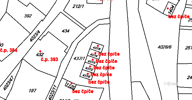 Horní Slavkov 44313853 na parcele st. 437/5 v KÚ Horní Slavkov, Katastrální mapa