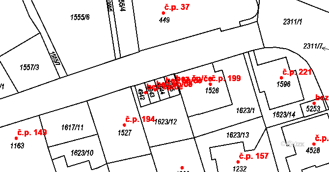 Trutnov 48601853 na parcele st. 4944 v KÚ Trutnov, Katastrální mapa
