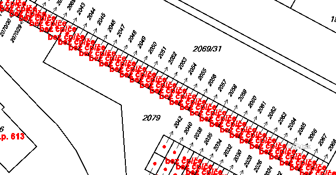 Krnov 49399853 na parcele st. 2053 v KÚ Krnov-Horní Předměstí, Katastrální mapa