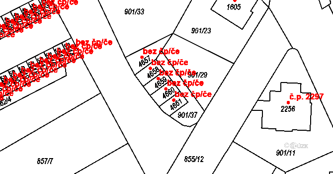 Jablonec nad Nisou 913, Katastrální mapa