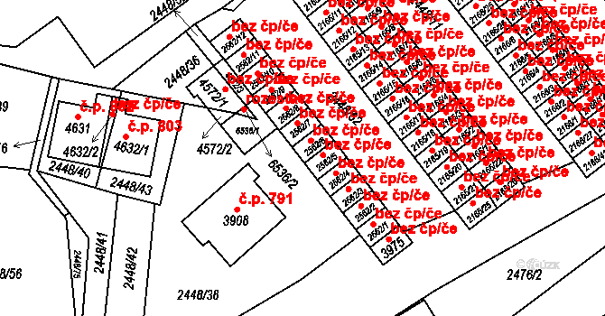 Klatovy 39190854 na parcele st. 2562/6 v KÚ Klatovy, Katastrální mapa