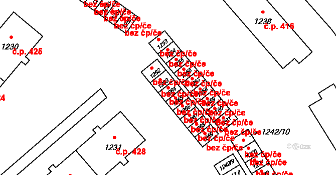 Vrbno pod Pradědem 40184854 na parcele st. 1264 v KÚ Vrbno pod Pradědem, Katastrální mapa