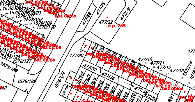 Horšovský Týn 45172854 na parcele st. 477/3 v KÚ Horšovský Týn, Katastrální mapa