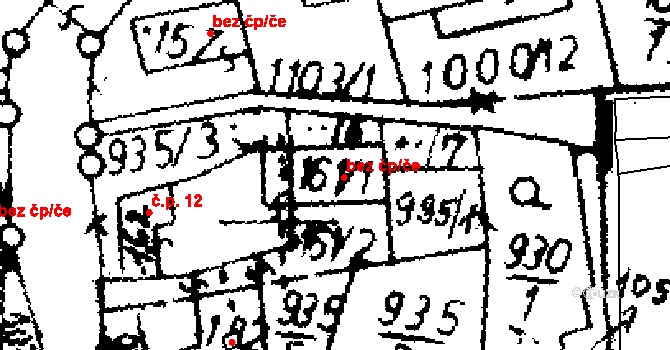 Zichovec 45334854 na parcele st. 161/1 v KÚ Zichovec, Katastrální mapa