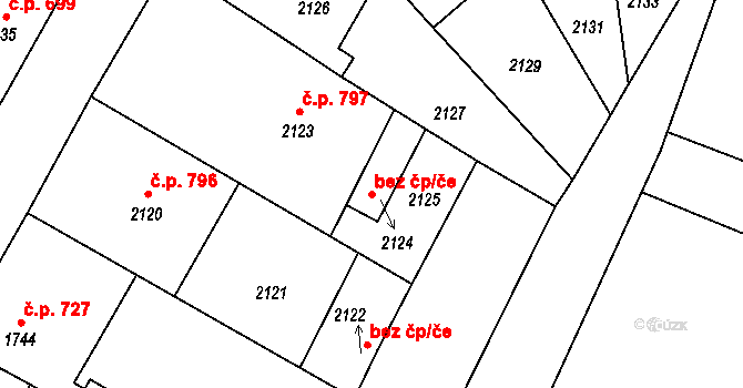 Valtice 47012854 na parcele st. 2124 v KÚ Valtice, Katastrální mapa