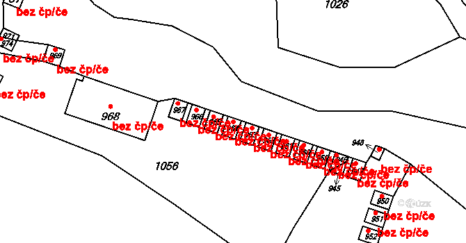 Kožlany 82299854 na parcele st. 964 v KÚ Hedčany, Katastrální mapa