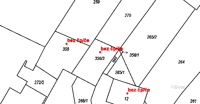 Opatov 44110855 na parcele st. 356/3 v KÚ Opatov na Moravě, Katastrální mapa