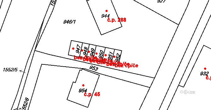 Jeseník 44347855 na parcele st. 951 v KÚ Bukovice u Jeseníka, Katastrální mapa