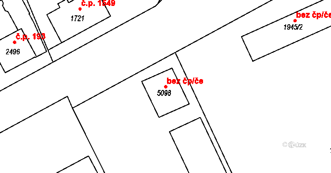 Šumperk 44978855 na parcele st. 5098 v KÚ Šumperk, Katastrální mapa